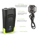 20000LM Bike Front Light with 120dB Loud Horn Outdoor Recreation - Tophatter Daily Deals