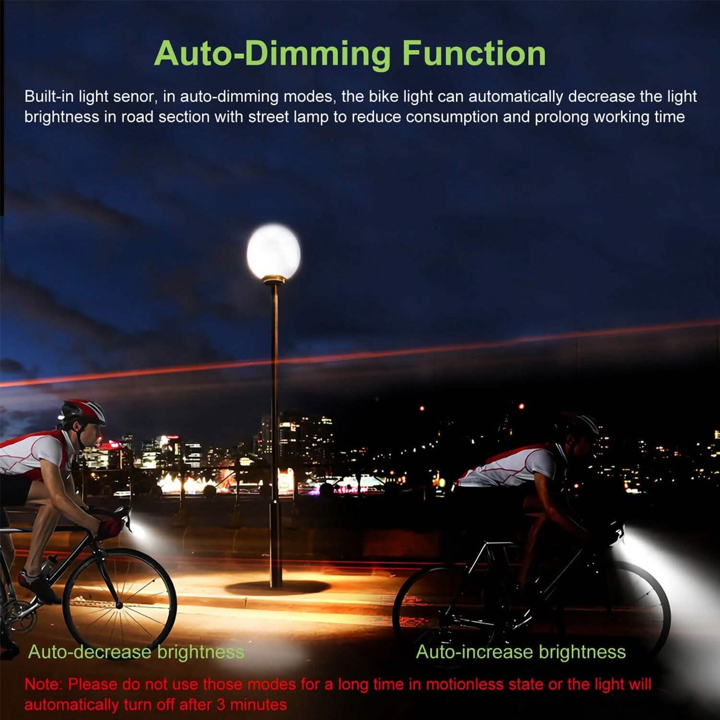 20000LM Bike Front Light with 120dB Loud Horn Outdoor Recreation - Tophatter Daily Deals