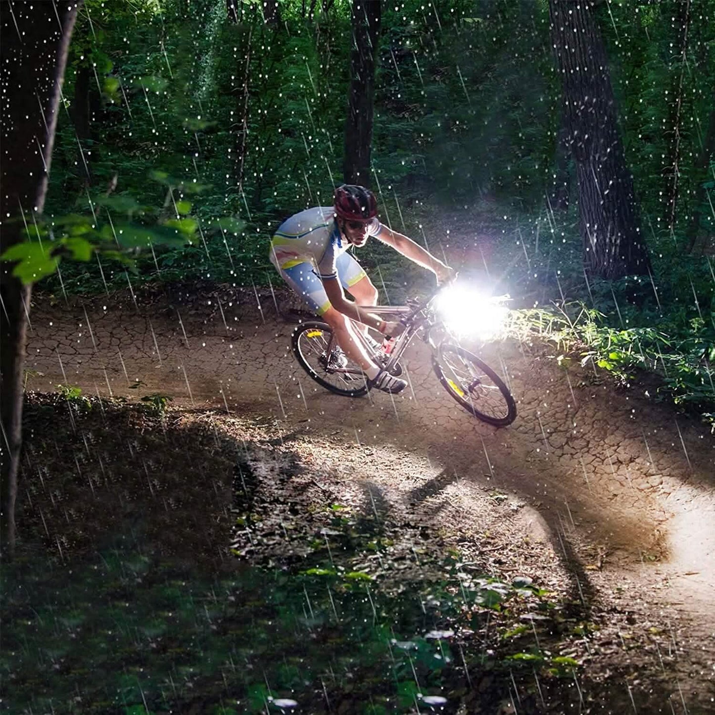 20000LM Bike Front Light with 120dB Loud Horn Outdoor Recreation - Tophatter Daily Deals