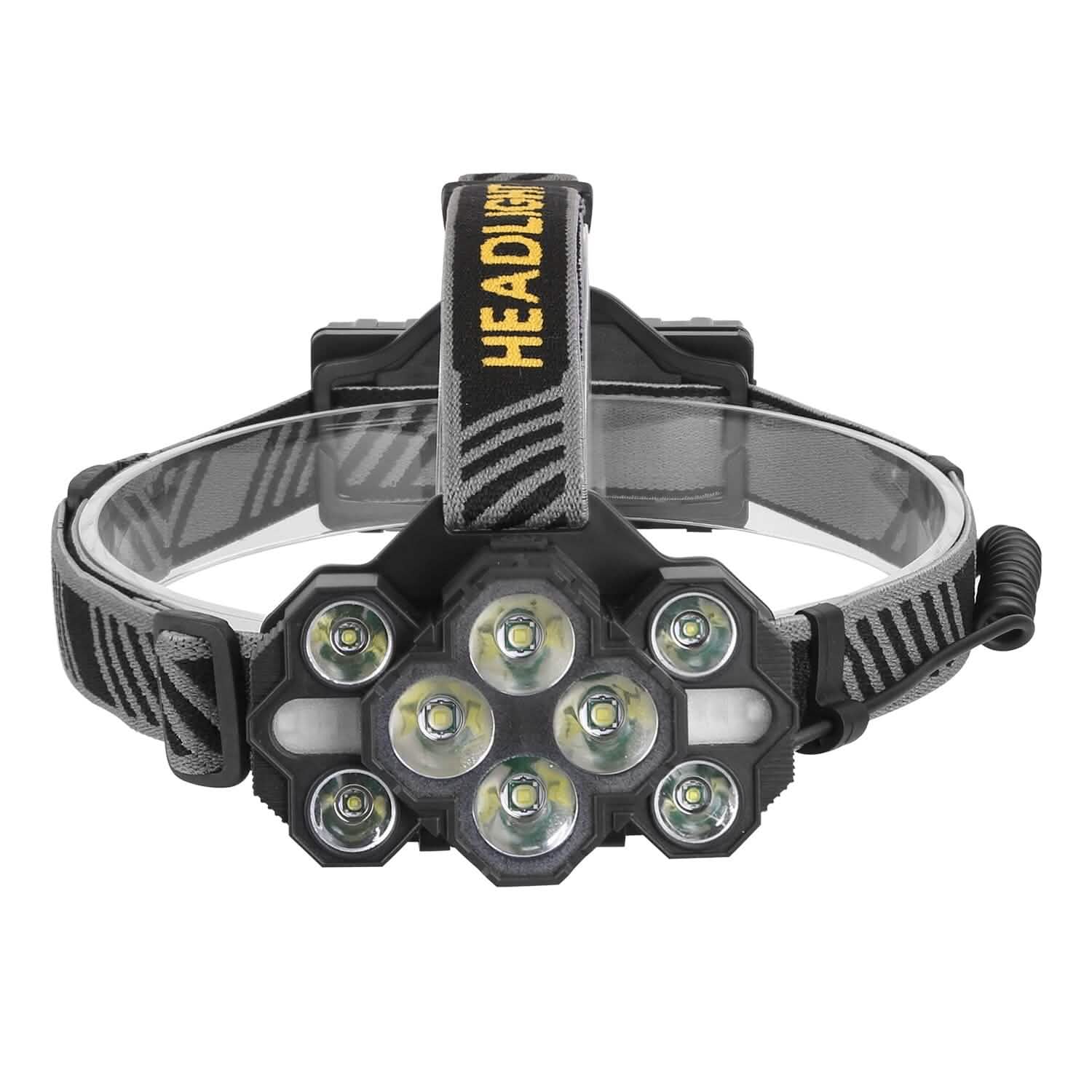 20000LM LED Headlamp 8 Lighting Modes Rechargeable Outdoor Recreation - Tophatter Daily Deals