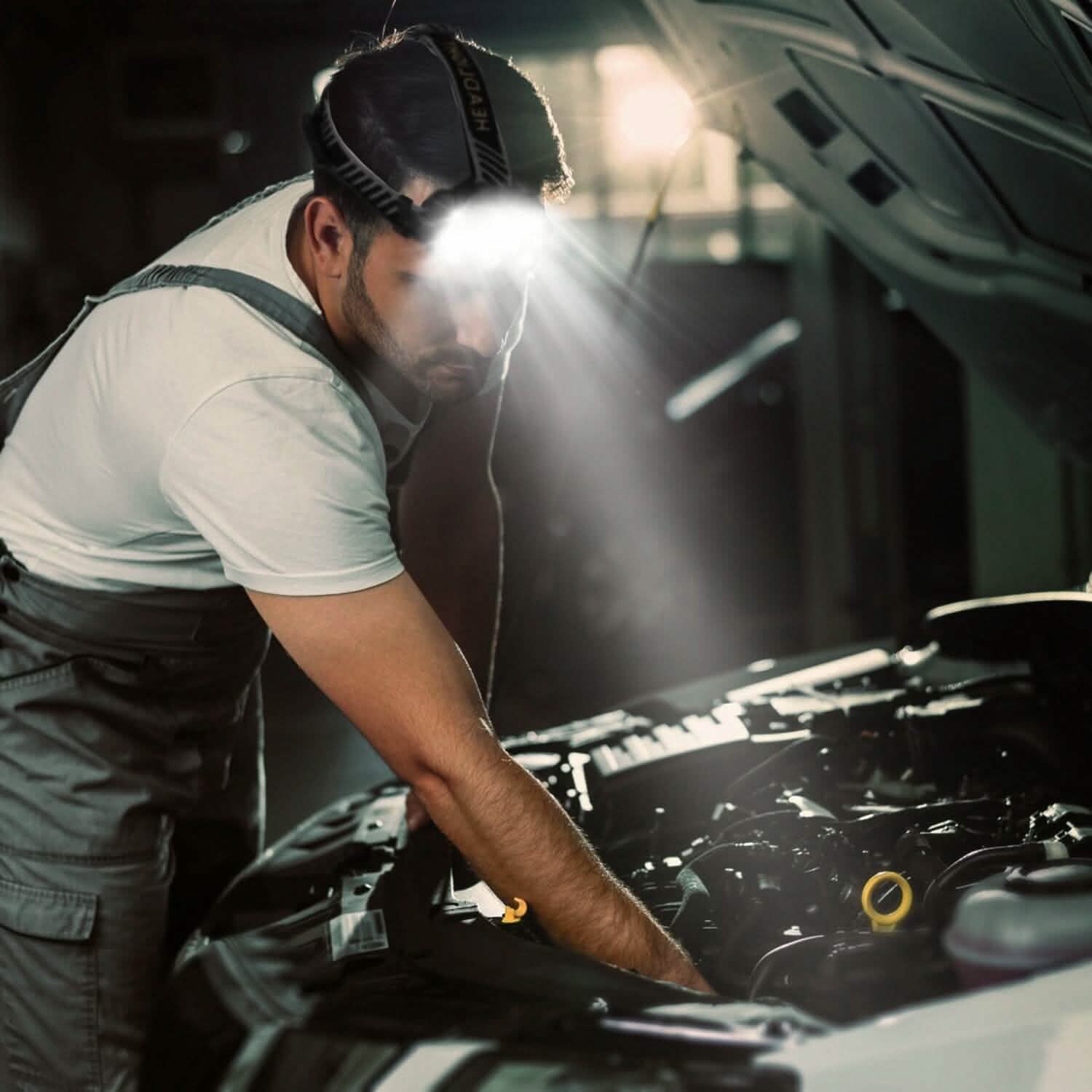 20000LM LED Headlamp 8 Lighting Modes Rechargeable Outdoor Recreation - Tophatter Daily Deals