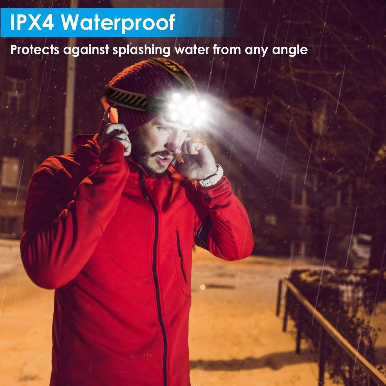 20000LM LED Headlamp 8 Lighting Modes Rechargeable Outdoor Recreation - Tophatter Daily Deals