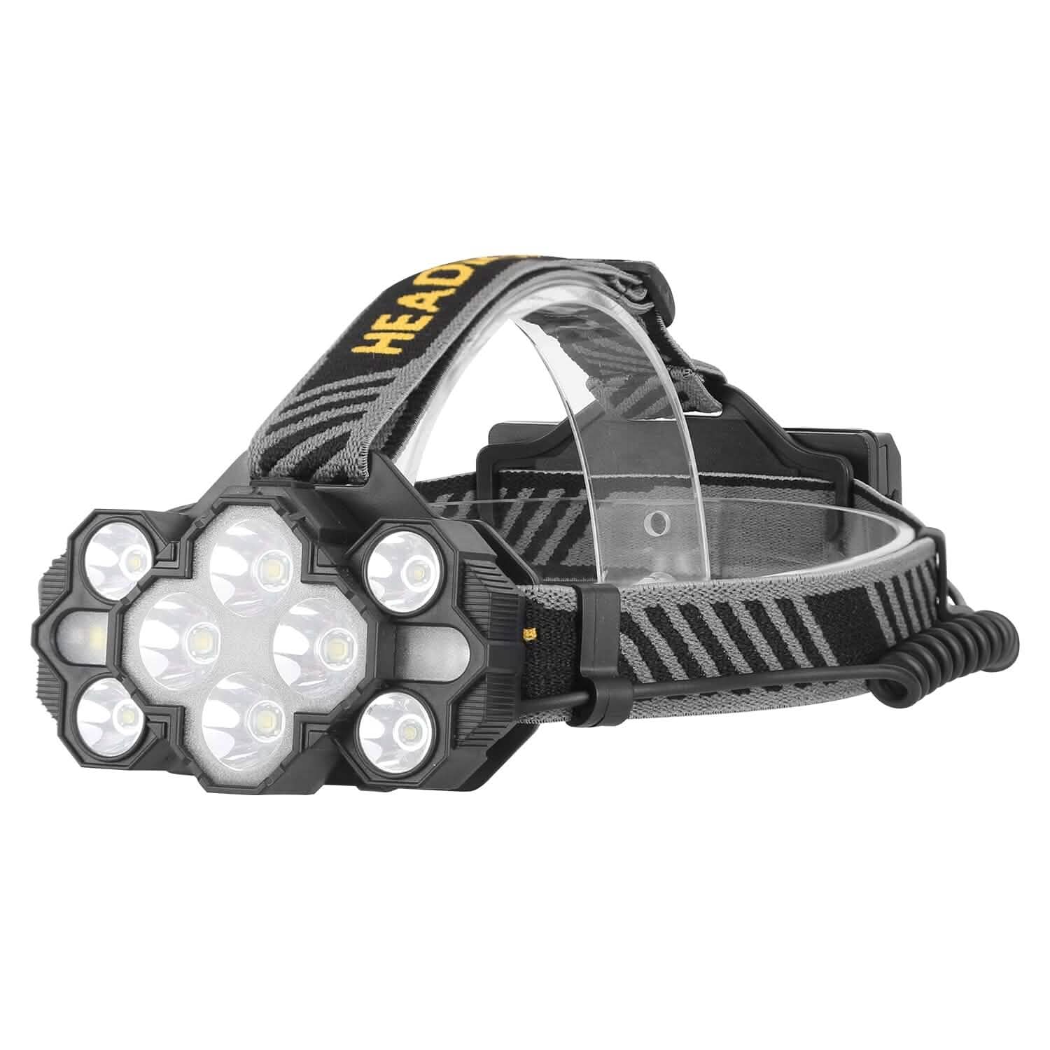 20000LM LED Headlamp 8 Lighting Modes Rechargeable Outdoor Recreation - Tophatter Daily Deals