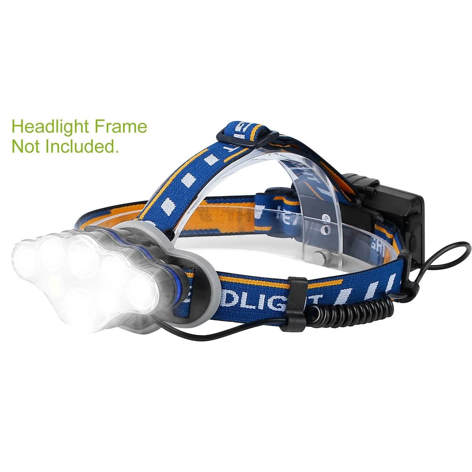 20000LM Rechargeable LED Headlamp with 8 Lighting Modes Outdoor Recreation - Tophatter Daily Deals