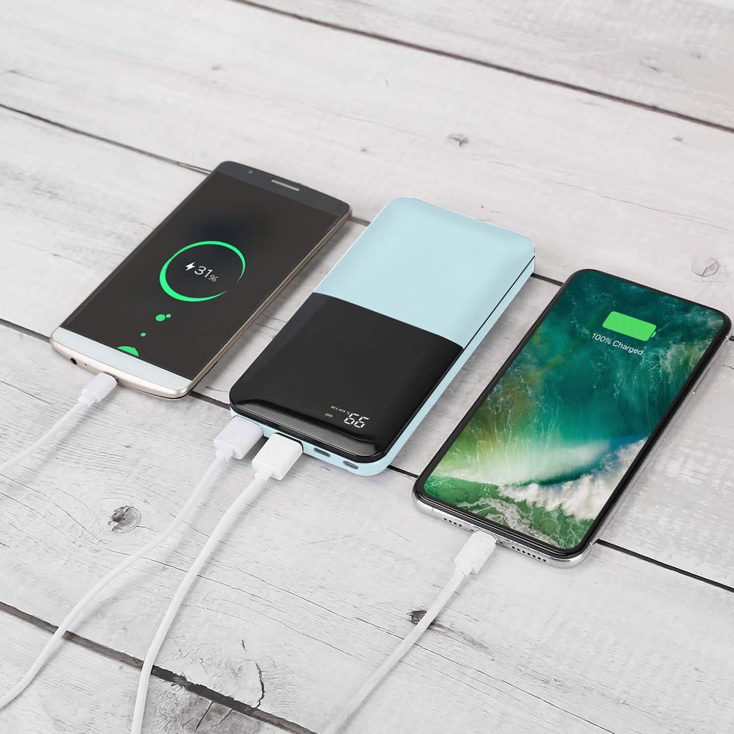 20000mAh Portable Charger Power Bank Mobile Accessories - Tophatter Daily Deals