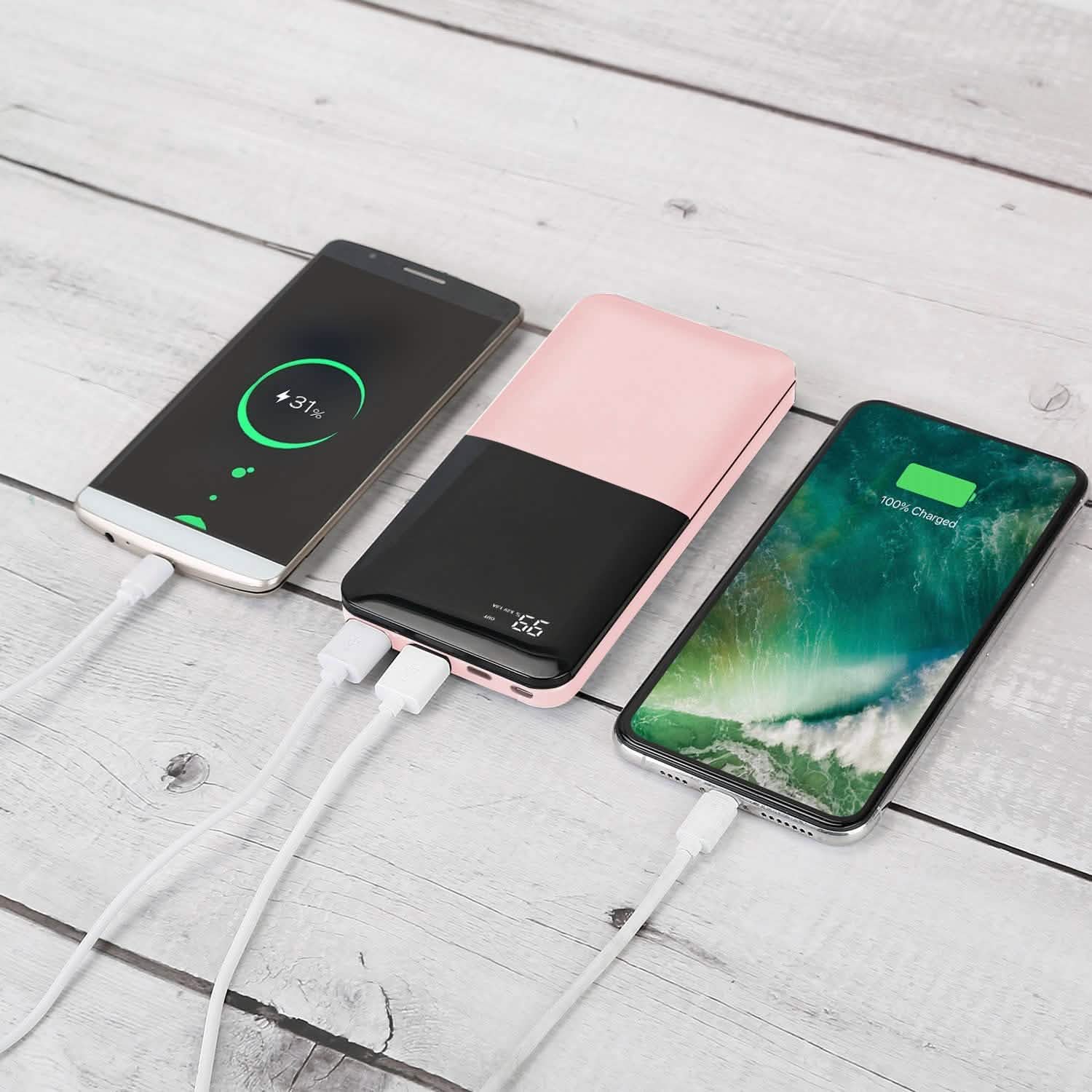 20000mAh Portable Charger Power Bank Mobile Accessories - Tophatter Daily Deals