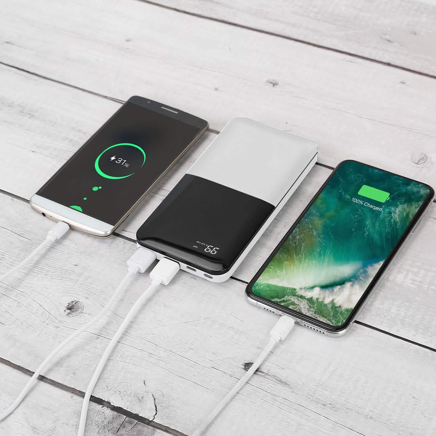 20000mAh Portable Charger Power Bank Mobile Accessories - Tophatter Daily Deals