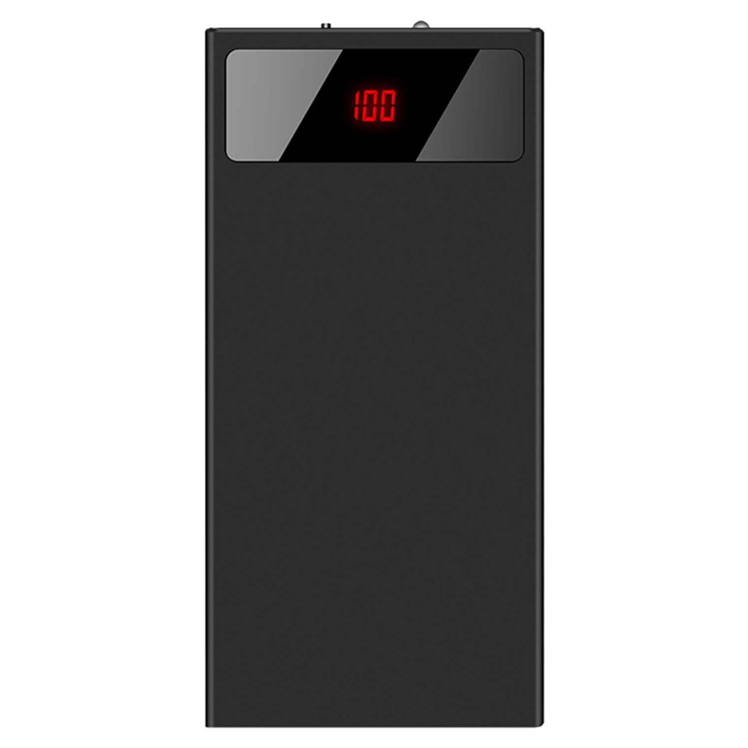 20,000mAh Power Bank Ultra-thin External Battery Pack Black Mobile Accessories - Tophatter Daily Deals
