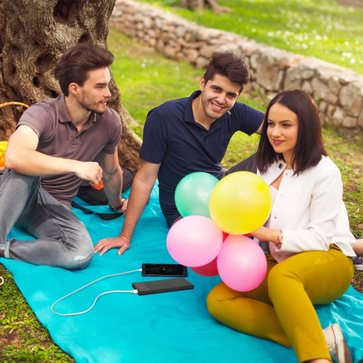 20,000mAh Power Bank Ultra-thin External Battery Pack Mobile Accessories - Tophatter Daily Deals