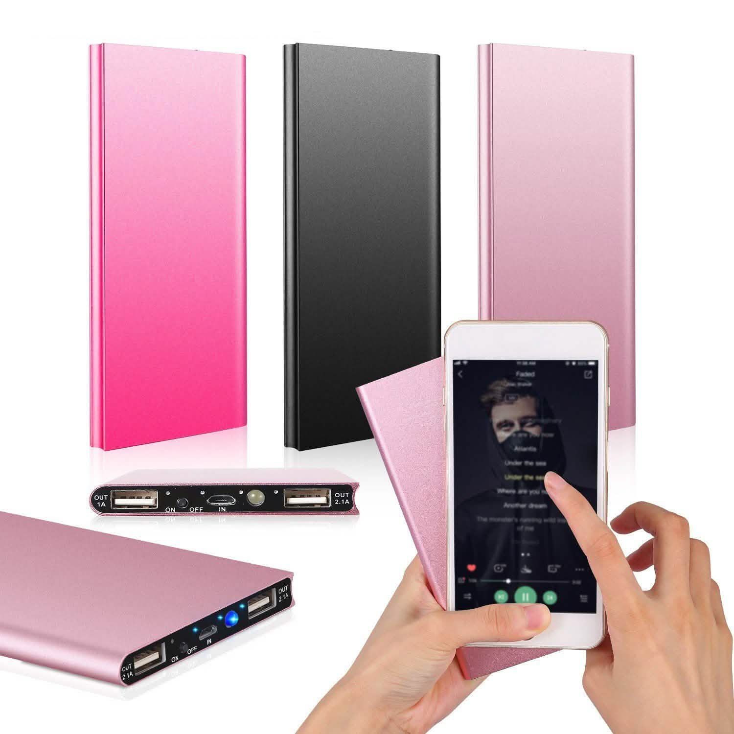 20000mAh Power Bank Ultra Thin External Battery Pack Mobile Accessories - Tophatter Daily Deals