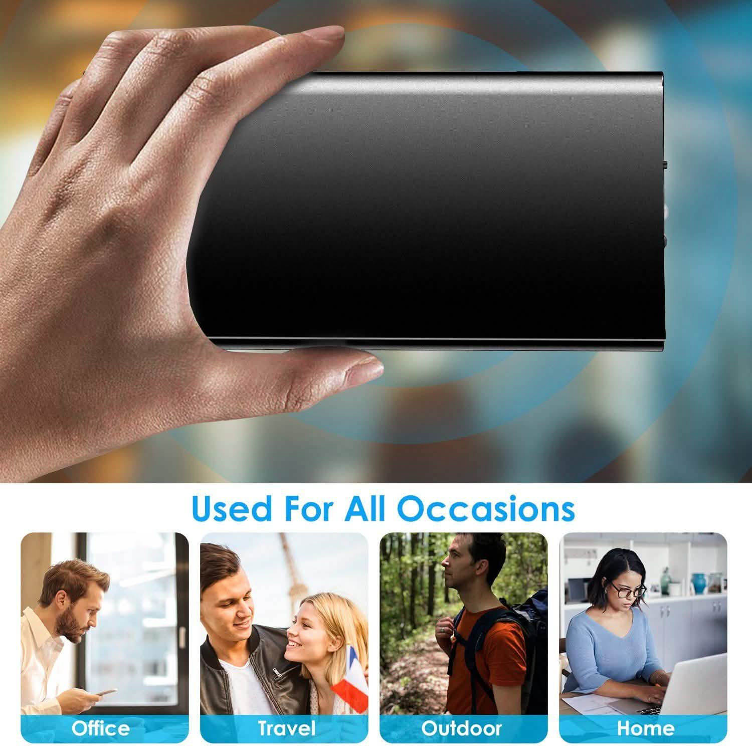 20000mAh Power Bank Ultra Thin External Battery Pack Mobile Accessories - Tophatter Daily Deals