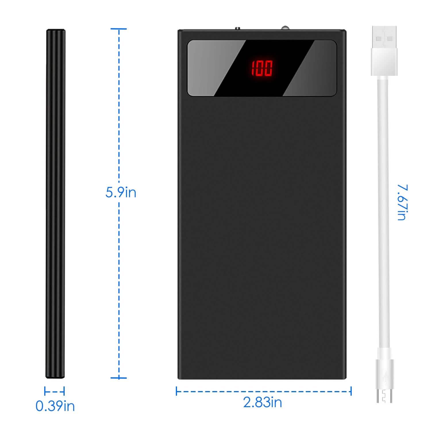 20,000mAh Power Bank Ultra-thin External Battery Pack Mobile Accessories - Tophatter Daily Deals
