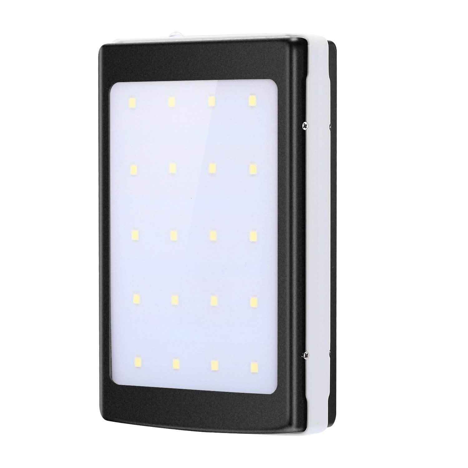 20,000mAh Solar Power Bank Black Mobile Accessories - Tophatter Daily Deals