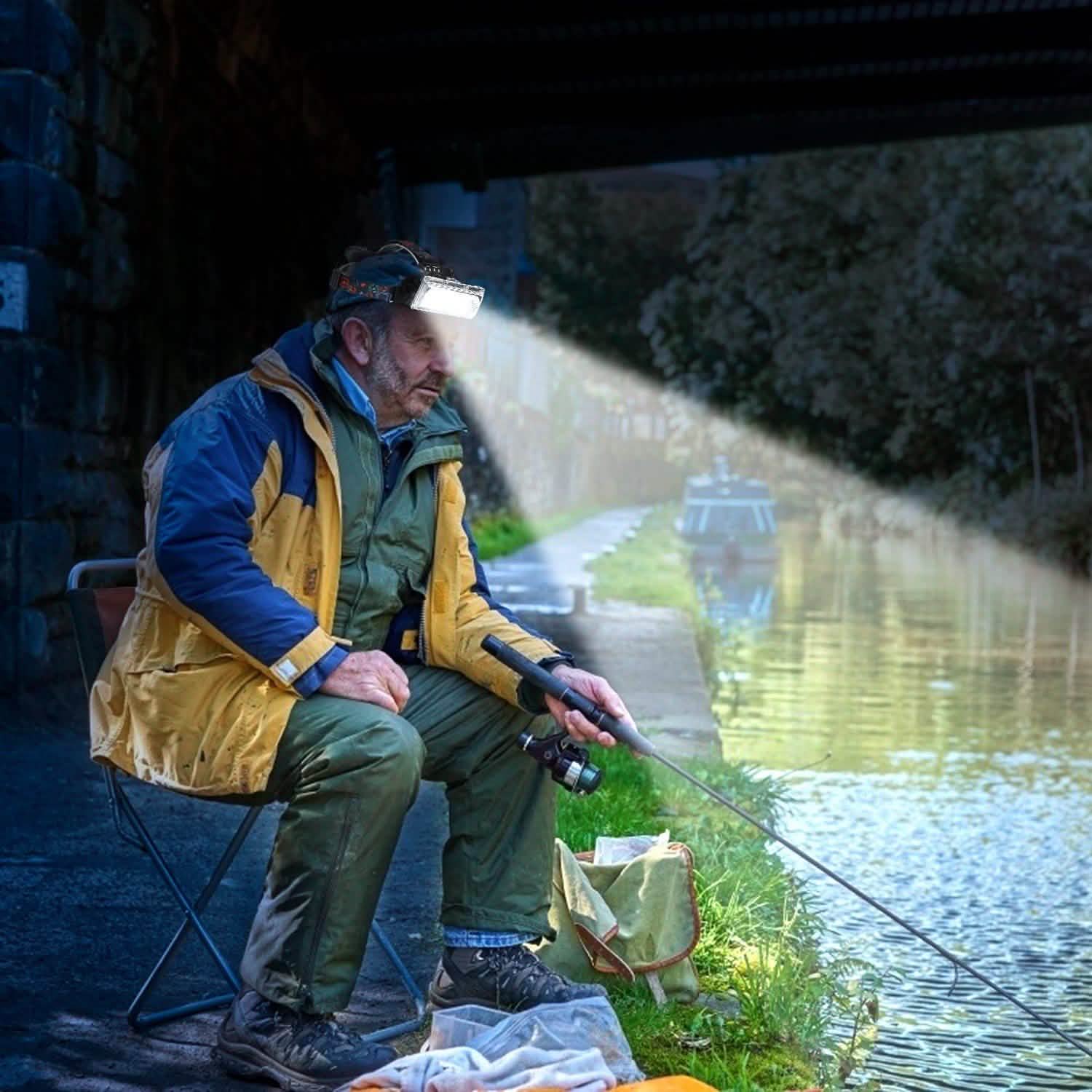 2000LM LED Work Headlamp with 3 Lighting Modes Outdoor Recreation - Tophatter Daily Deals