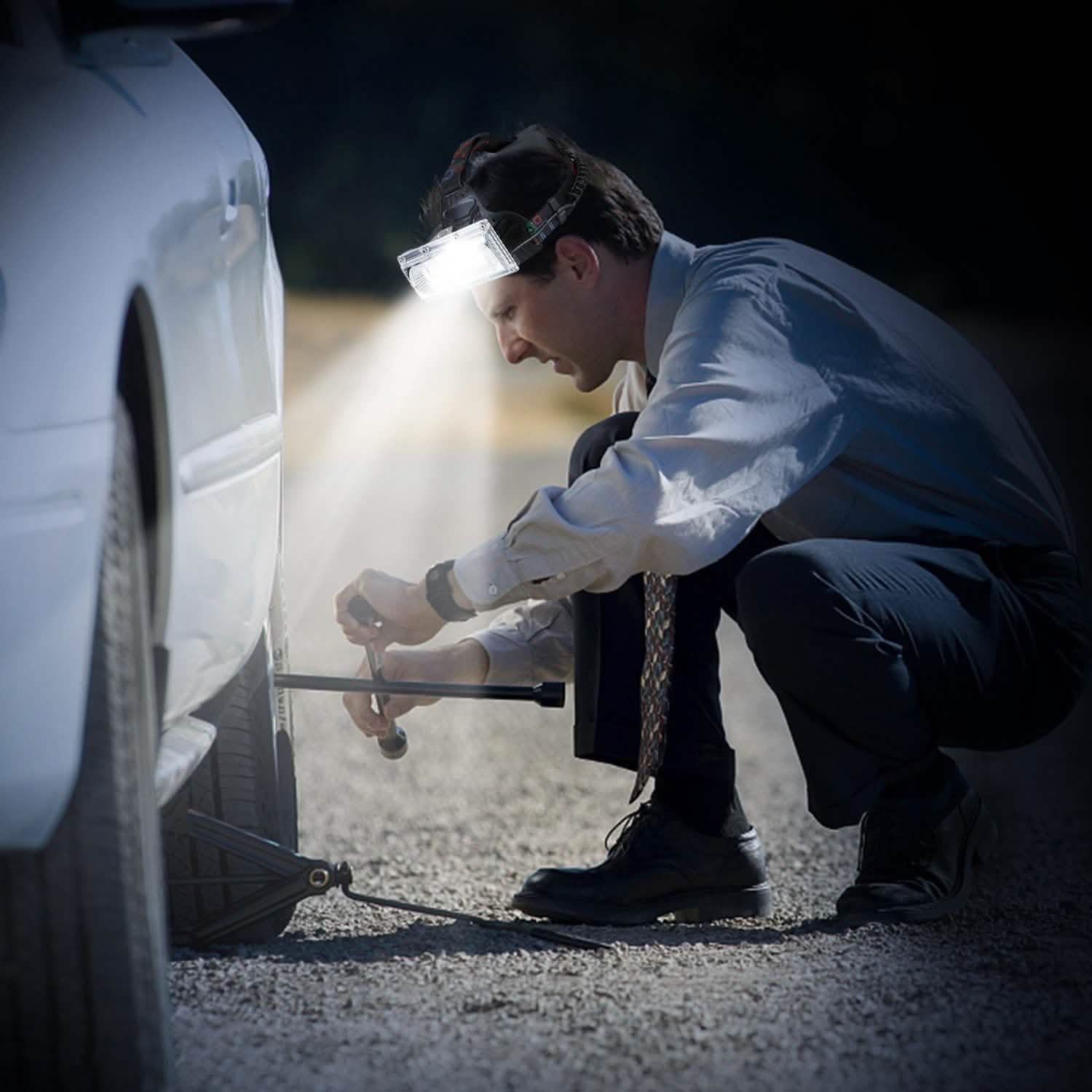 2000LM LED Work Headlamp with 3 Lighting Modes Outdoor Recreation - Tophatter Daily Deals