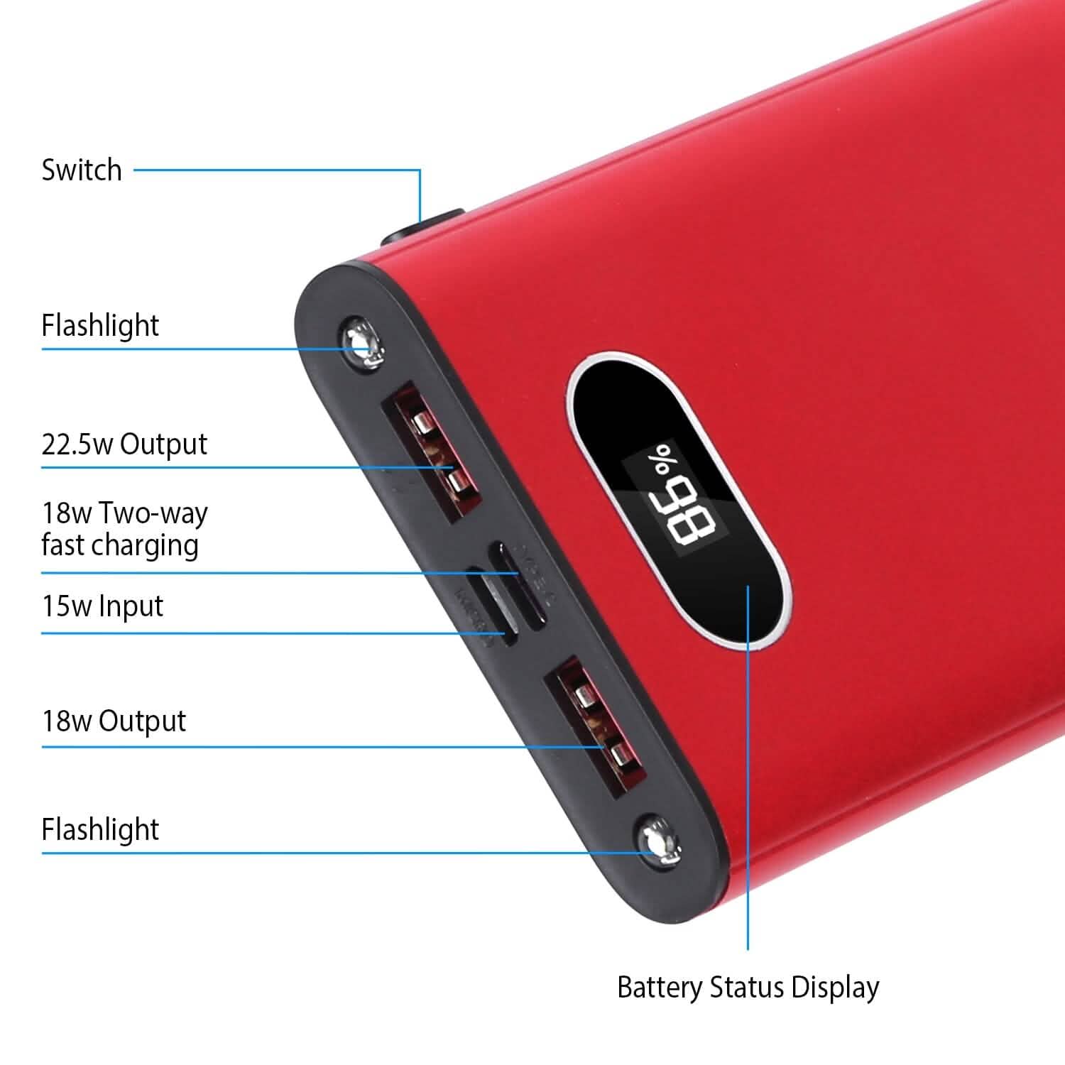 2000mAh Powerbank Portable Charger Mobile Accessories - Tophatter Daily Deals