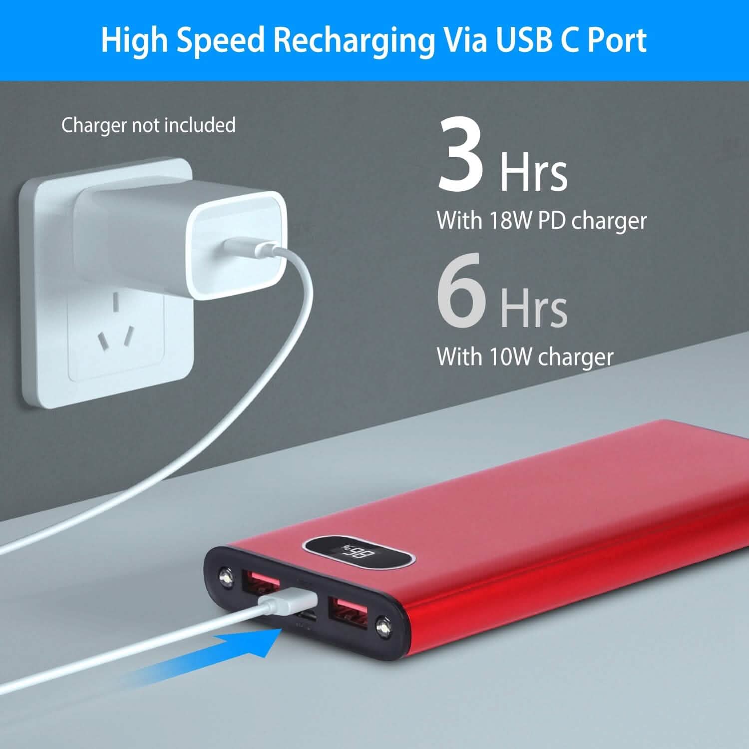 2000mAh Powerbank Portable Charger Mobile Accessories - Tophatter Daily Deals