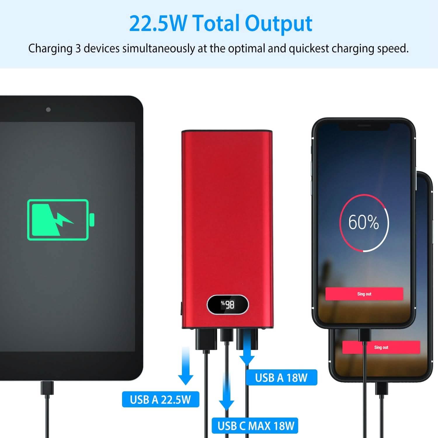 2000mAh Powerbank Portable Charger Mobile Accessories - Tophatter Daily Deals