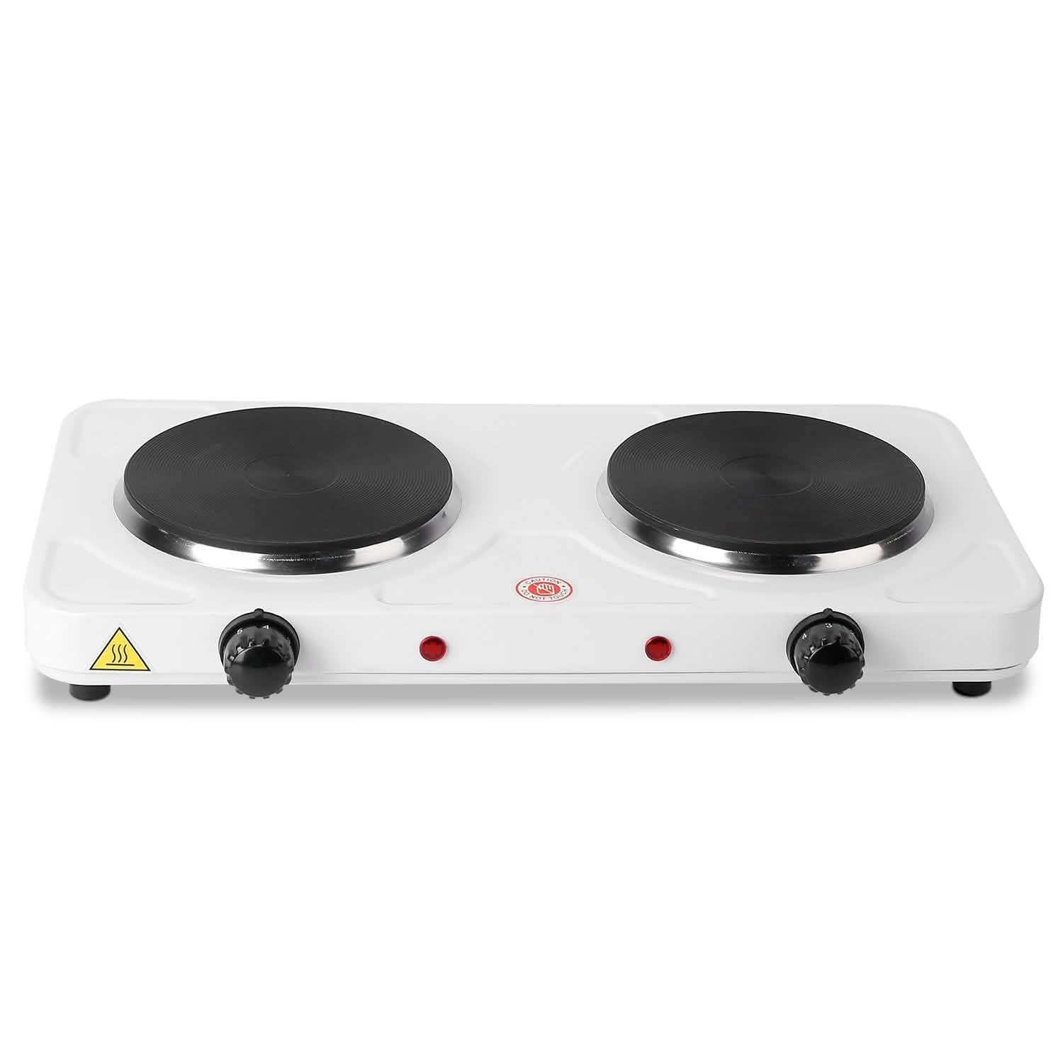 2000W Portable Double Electric Burner Kitchen Appliances - Tophatter Daily Deals