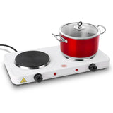 2000W Portable Double Electric Burner Kitchen Appliances - Tophatter Daily Deals