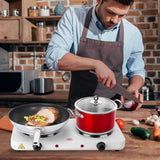 2000W Portable Double Electric Burner Kitchen Appliances - Tophatter Daily Deals