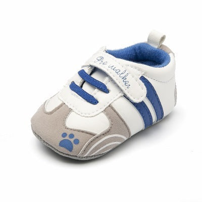 Baby toddler shoes baby shoes treasure shoes White blue 0 - Tophatter Daily Deals