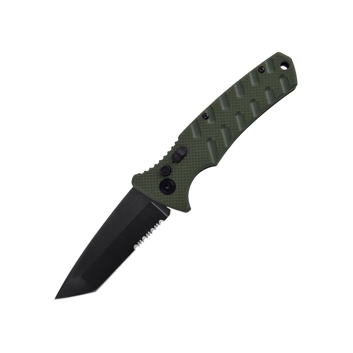 4.75" Spring Assisted Automatic Knife W/ Tanto Blade - Tophatter Daily Deals