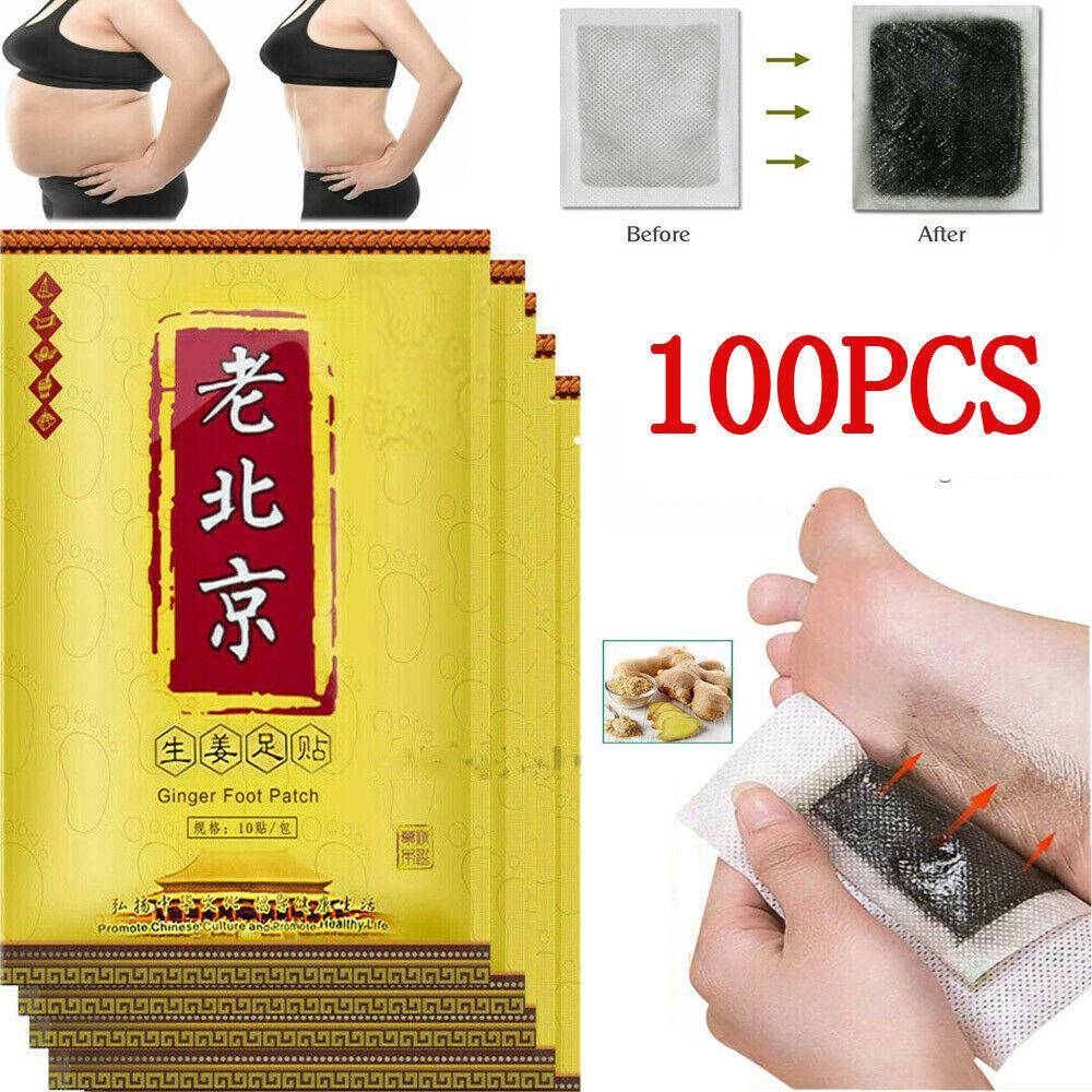 Toxin Pads for Feet - 200PCS Detox Patches Ginger Detox Foot Pads Toxin Removal Anti-Swelling Clean bea - Tophatter Daily Deals