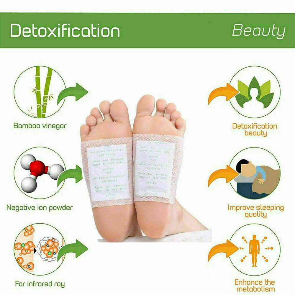 Toxin Pads for Feet - 200PCS Detox Patches Ginger Detox Foot Pads Toxin Removal Anti-Swelling Clean bea - Tophatter Daily Deals