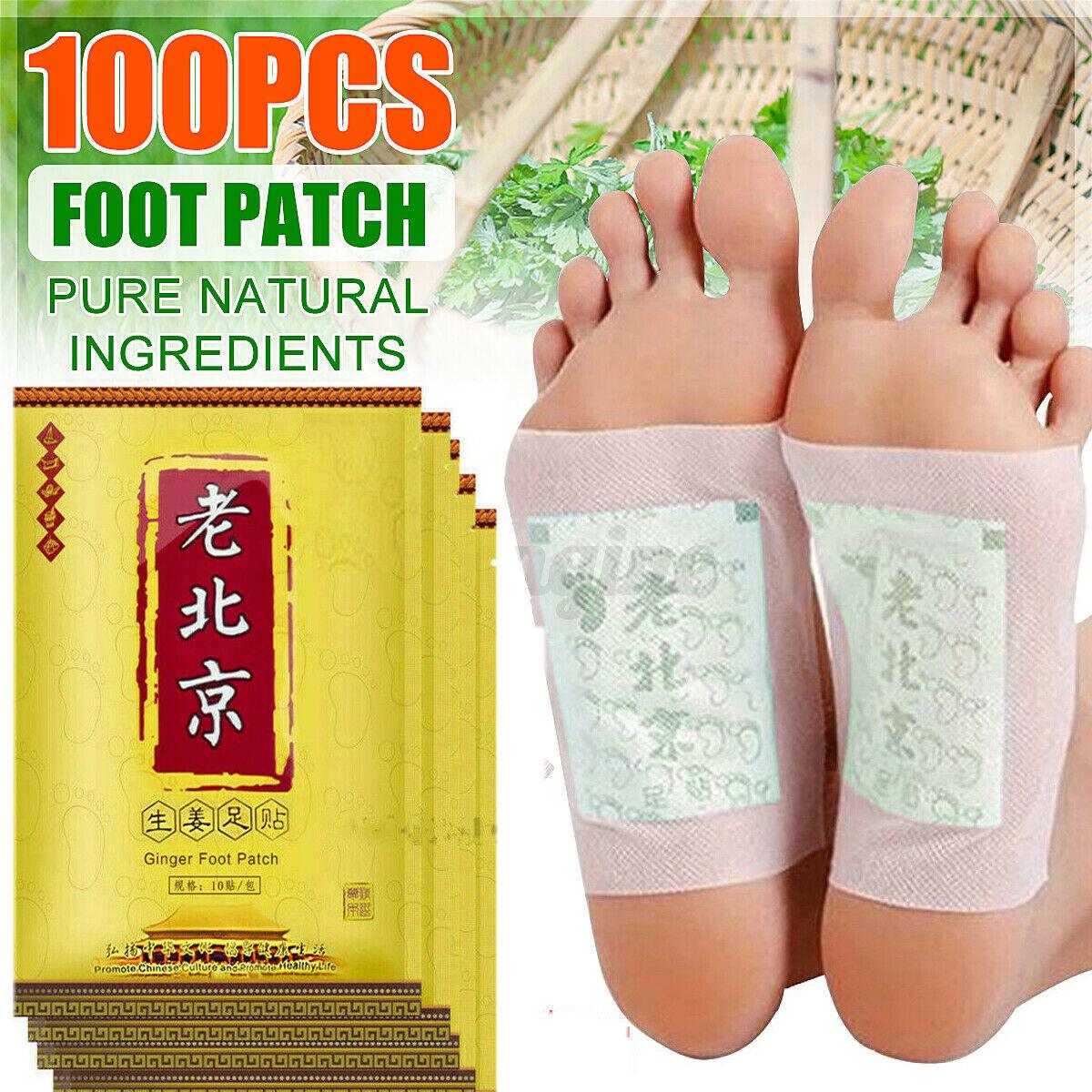 Toxin Pads for Feet - 200PCS Detox Patches Ginger Detox Foot Pads Toxin Removal Anti-Swelling Clean bea - Tophatter Daily Deals
