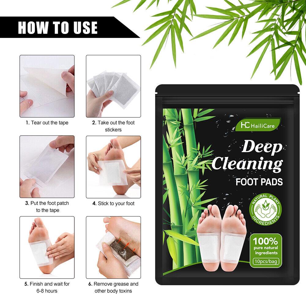 Toxin Pads for Feet - 200PCS Detox Patches Ginger Detox Foot Pads Toxin Removal Anti-Swelling Clean bea - Tophatter Daily Deals