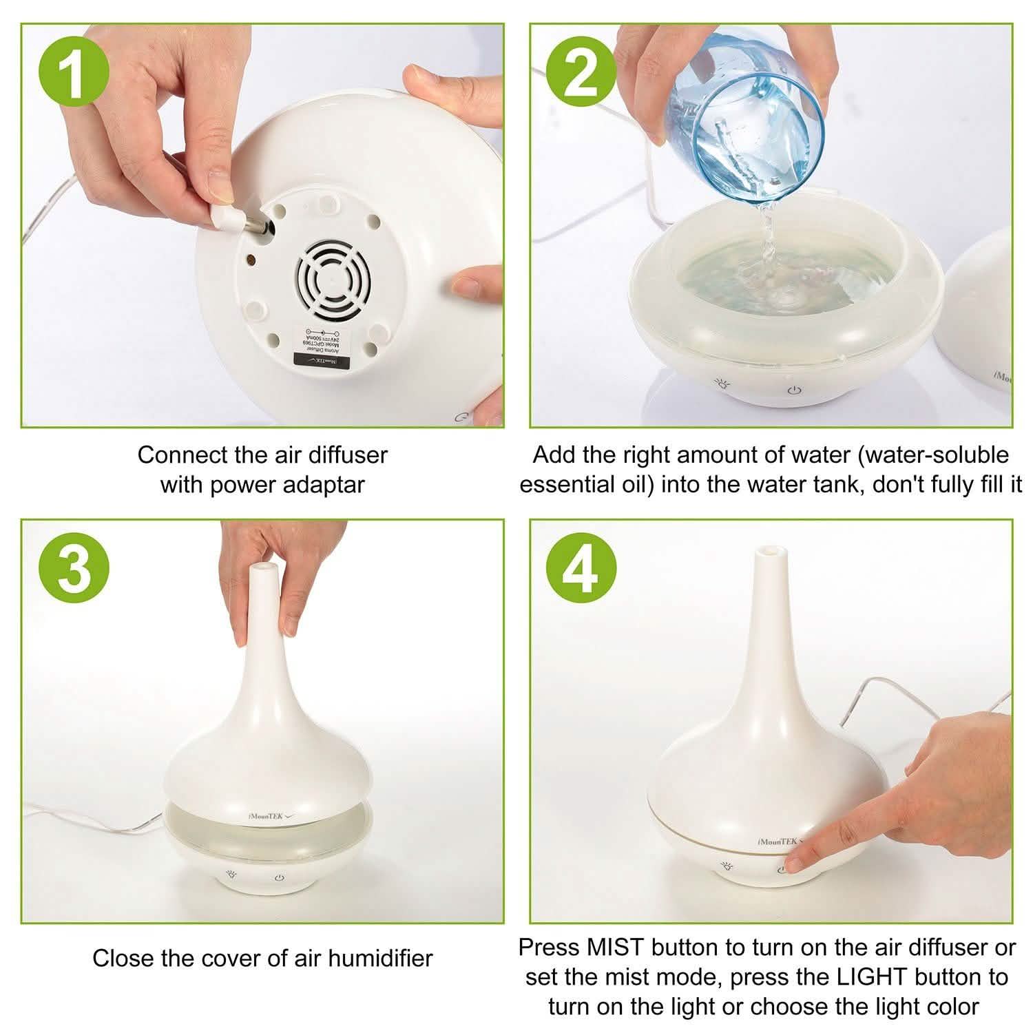 200ml Cool Mist Humidifier Ultrasonic Aroma Essential Health & Wellness - Tophatter Daily Deals