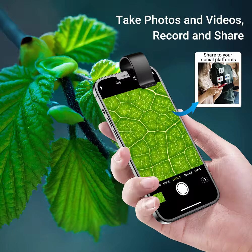 200x Zoom Phone Camera Optical Microscope Lens Phone Lens - Tophatter Daily Deals