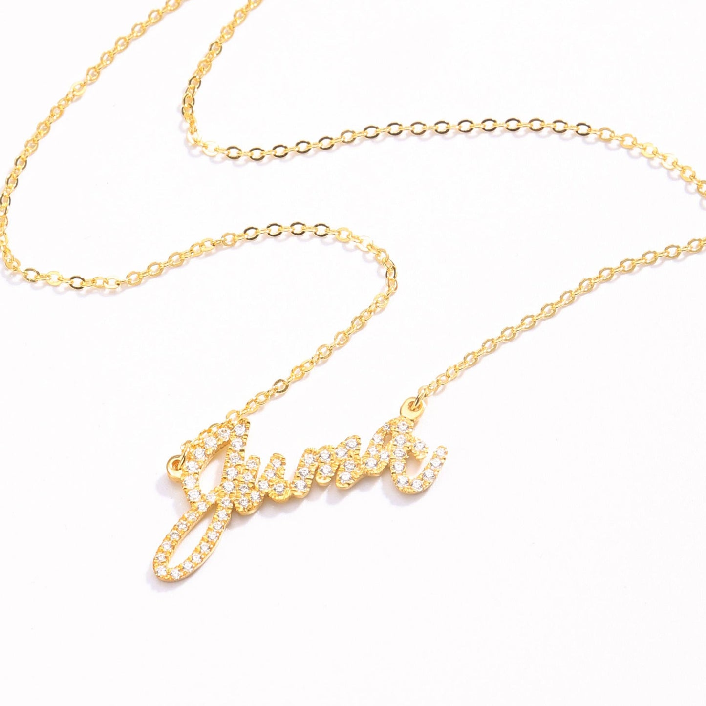 925 Sterling Silver Full Diamond Necklace Customization 7 - Tophatter Daily Deals