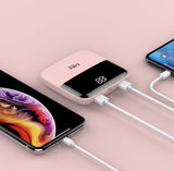 Android Large Capacity Mini Portable Power Bank Pink 10000mA 0 - Tophatter Daily Deals