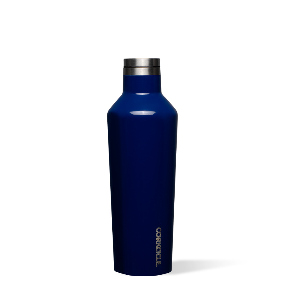 Classic Canteen by CORKCICLE. Gloss Midnight Navy 16oz Canteen - Tophatter Daily Deals