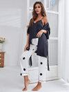 Cami, Robe, and Printed Pants Pajama Set Loungewear Sets - Tophatter Daily Deals