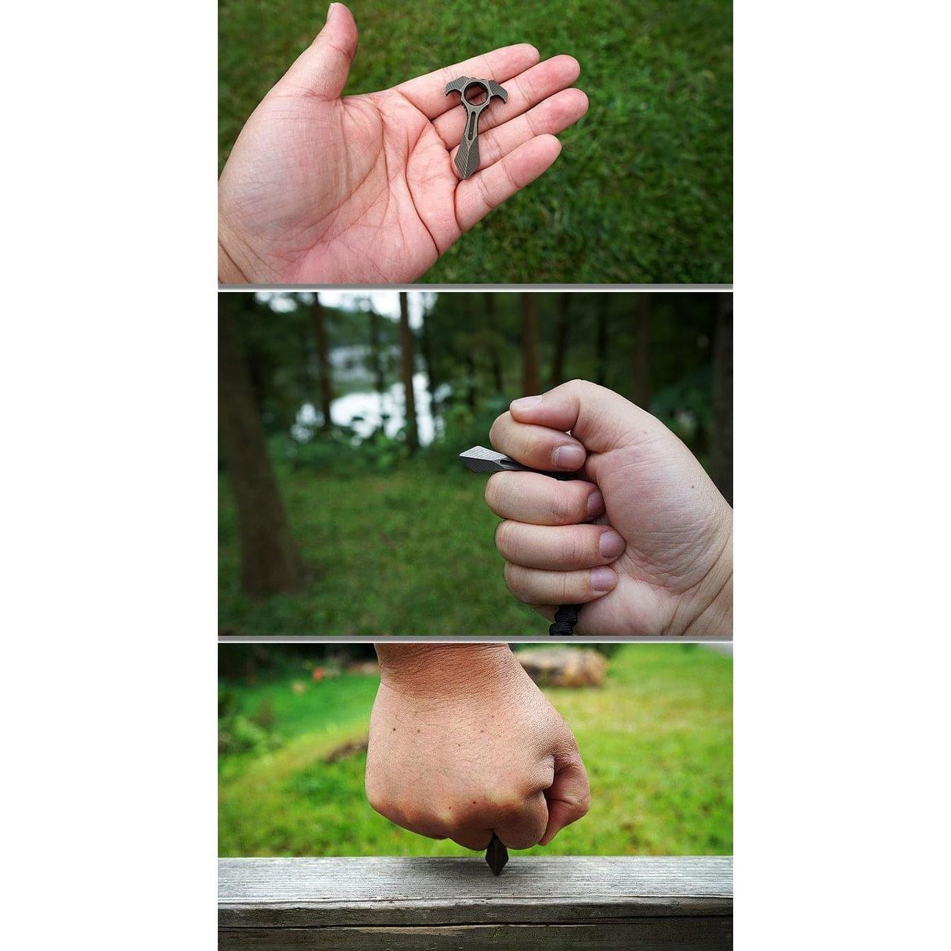 2019 Krypton EDC Keychain Tools Brass Knuckles - Tophatter Daily Deals