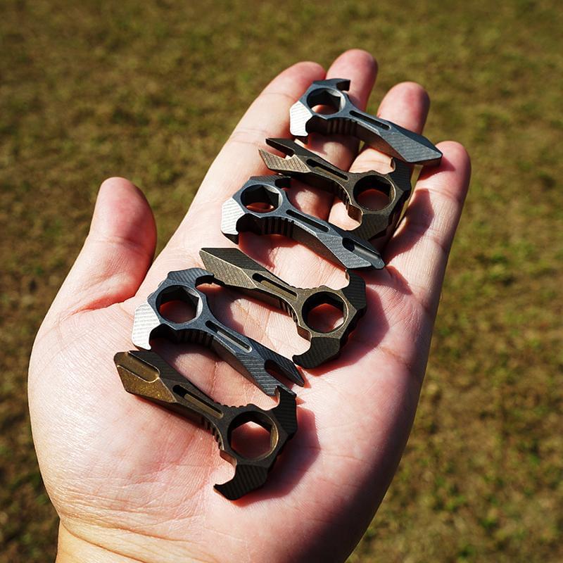 2019 Krypton EDC Keychain Tools Brass Knuckles - Tophatter Daily Deals