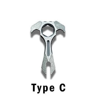 2019 Krypton EDC Keychain Tools Type C Brass Knuckles - Tophatter Daily Deals