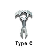 2019 Krypton EDC Keychain Tools Type C Brass Knuckles - Tophatter Daily Deals