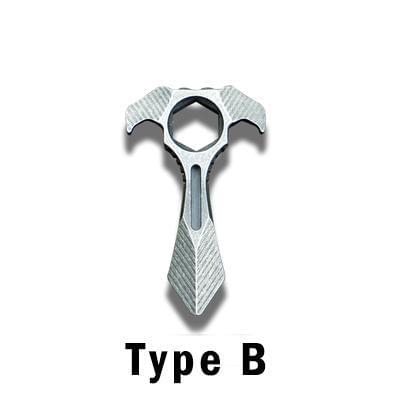 2019 Krypton EDC Keychain Tools Type B Brass Knuckles - Tophatter Daily Deals