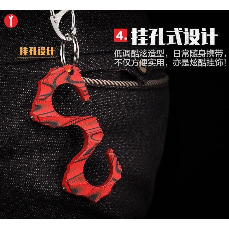 2019 Ultra-light G10 Material Seahorse Three Finger Spiked Brass Knuckles Brass Knuckles - Tophatter Daily Deals