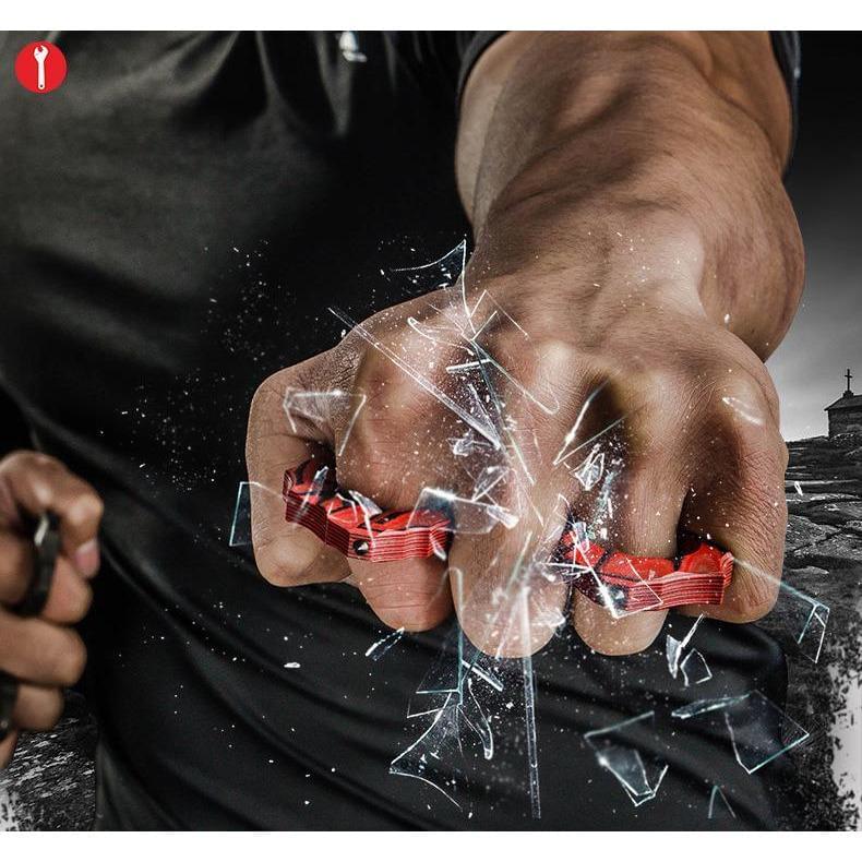 2019 Ultra-light G10 Material Seahorse Three Finger Spiked Brass Knuckles Brass Knuckles - Tophatter Daily Deals