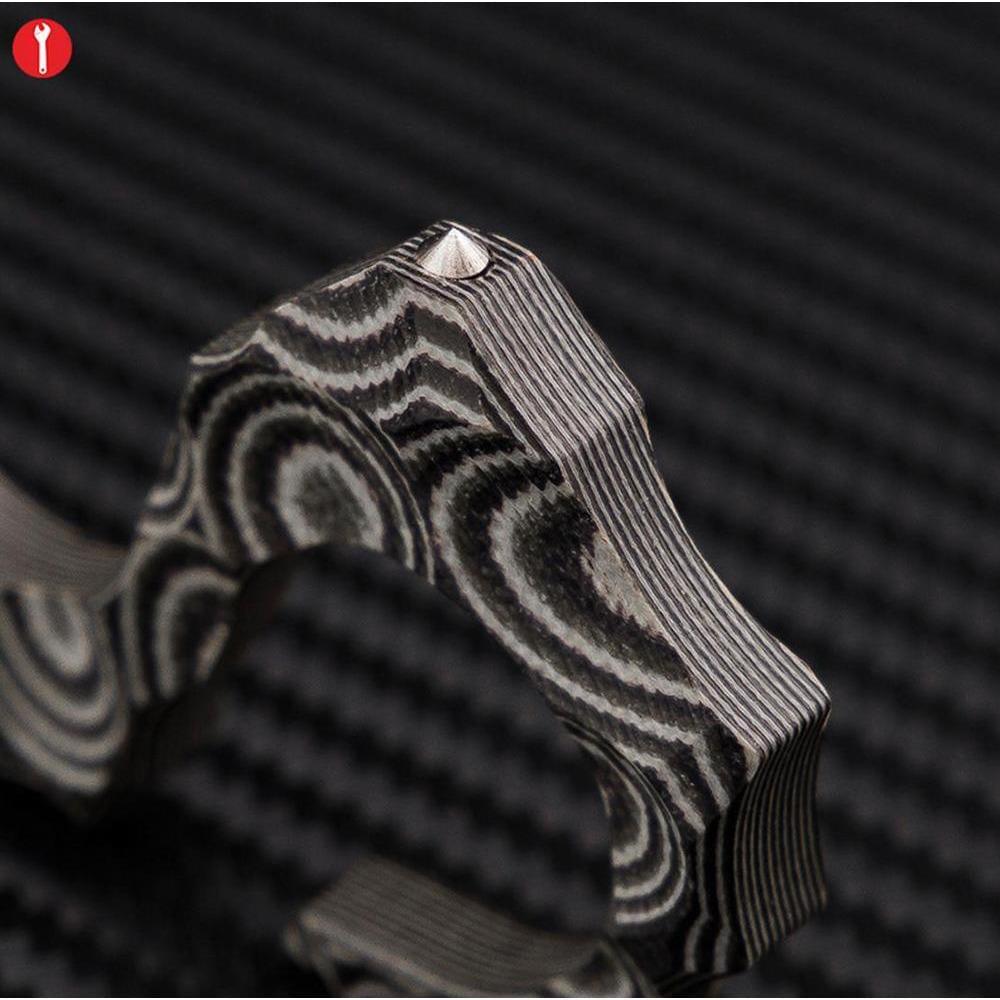 2019 Ultra-light G10 Material Seahorse Three Finger Spiked Brass Knuckles Brass Knuckles - Tophatter Daily Deals