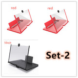 3D Screen Magnifier Signal Booster Mobile Screen Lightweight Foldable Magnifying Glass Set 2 0 - Tophatter Daily Deals
