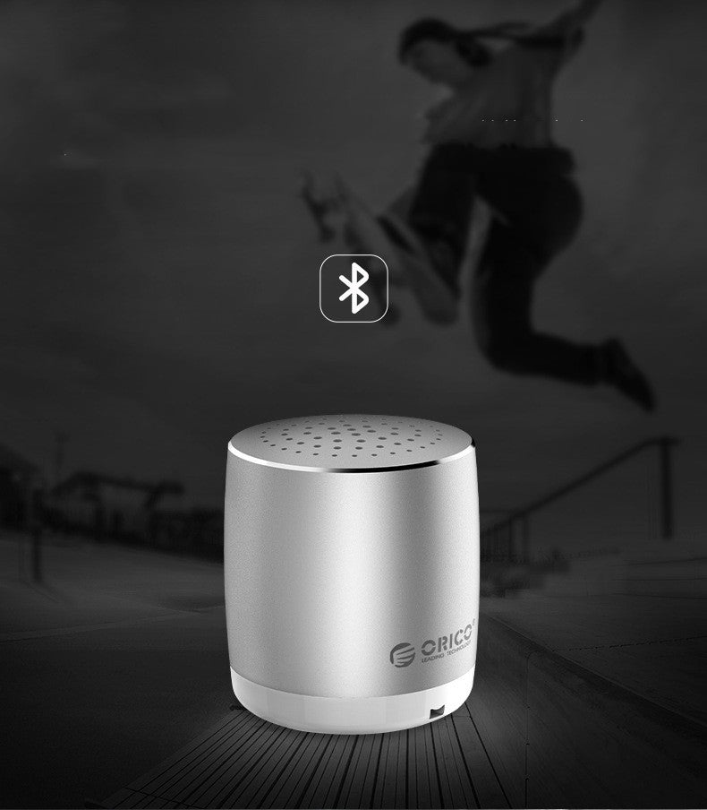 Bluetooth Small Speaker Steel Gun Heavy Bass Mobile Phone Mini 0 - Tophatter Daily Deals