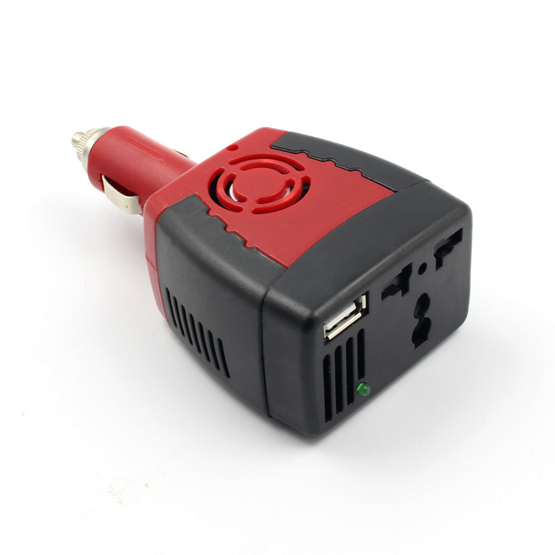150w car inverter 12v to 220v power converter booster 0 - Tophatter Daily Deals
