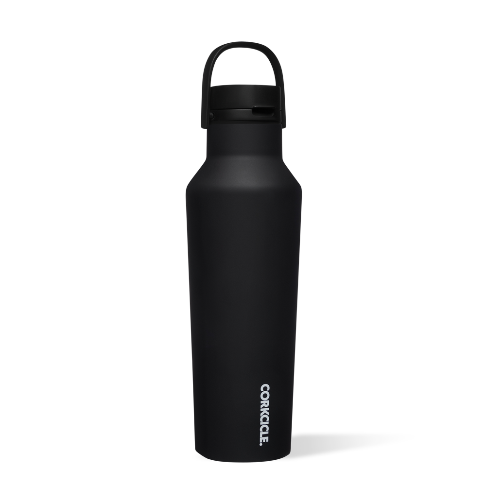 Series A Sport Canteen by CORKCICLE. Black 20oz Canteen - Tophatter Daily Deals