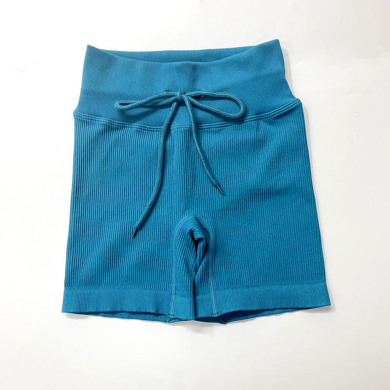 Autumn And Winter New Products Zipper Sports Underwear Women Lake blue shorts 0 - Tophatter Daily Deals